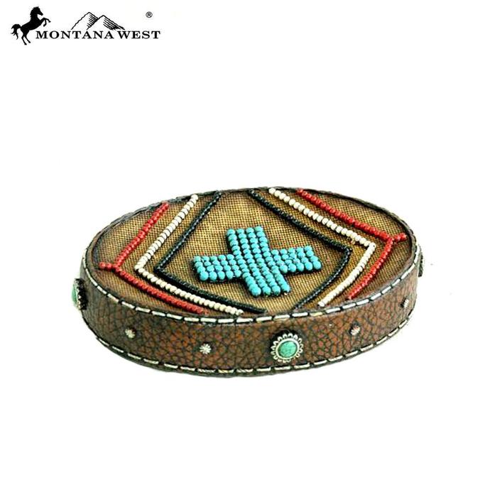 RSM-1883 Montana West Letaher-Like Aztec Design Resin Soap Dish