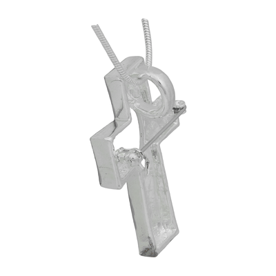THE ICHTHYS CROSS PENDANT NECKLACE | SILVER