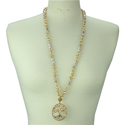 THE CRYSTAL TREE OF LIFE NECKLACE | GOLD