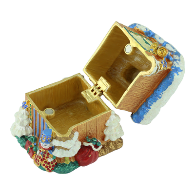 THE CRYSTAL CHRISTMAS HOUSE TRINKET BOX | BLUE