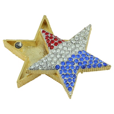 THE PATRIOTIC CRYSTAL STAR TRINKET BOX | RWB