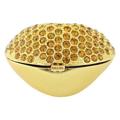 THE CRYSTAL FORTUNE COOKIE TRINKET BOX | GOLD
