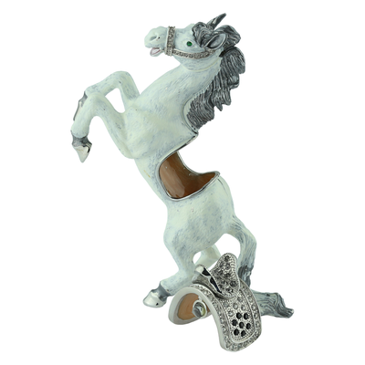 THE CRYSTAL HORSE TRINKET BOX | WHITE