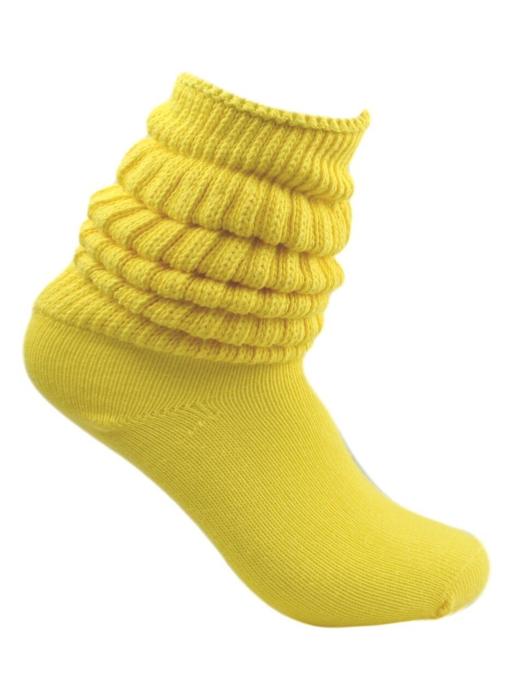 Slouch Socks - Yellow - Dozen - Sox World Inc.