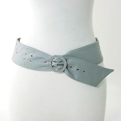 Fashion Studded Soft Vinyl Leather Belt
