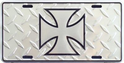 Iron Cross 6x12 License Plate