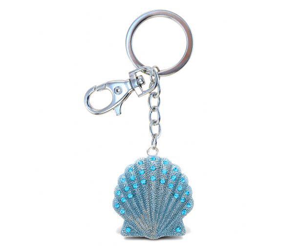Blue Shell Keychain – Sparkling Charms