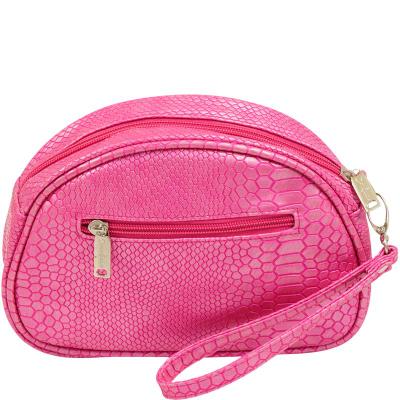 Pina Colada Pink Reptilian Cosmetics Bag