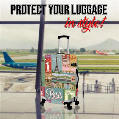 Paris Luggage Cover Large