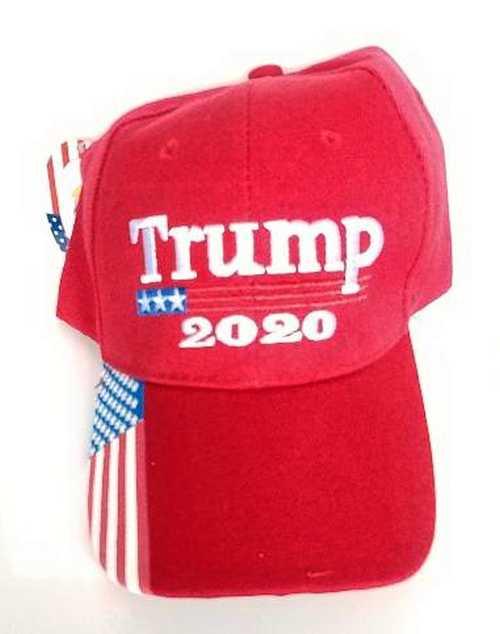 Trump Hat with Flag Red