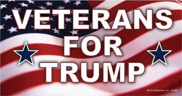 Trump Magnet 4 X 8 Veterans