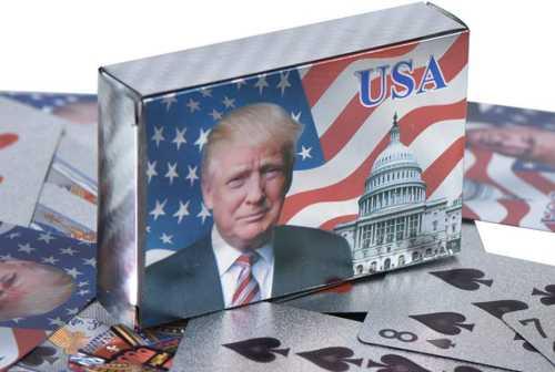 Trump Playing Cards Silver Foil
