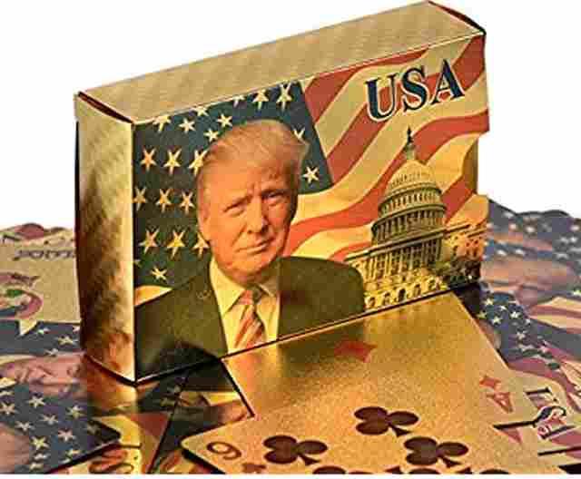 Trump Playing Cards Gold Foil