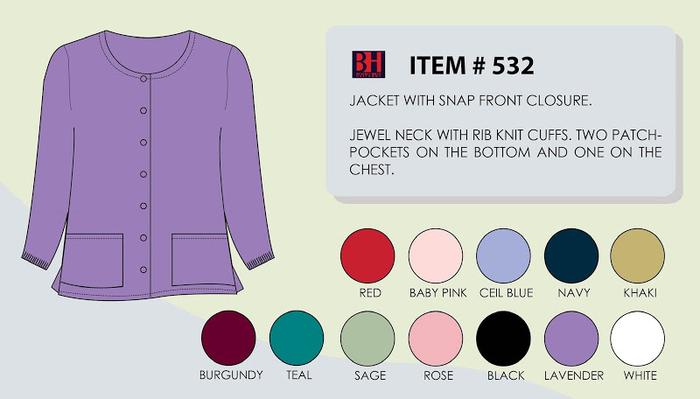 Snap Front Closure Jacket