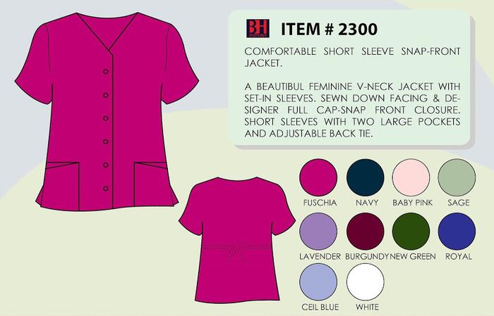 Short Sleeve Snap Front Jacket
