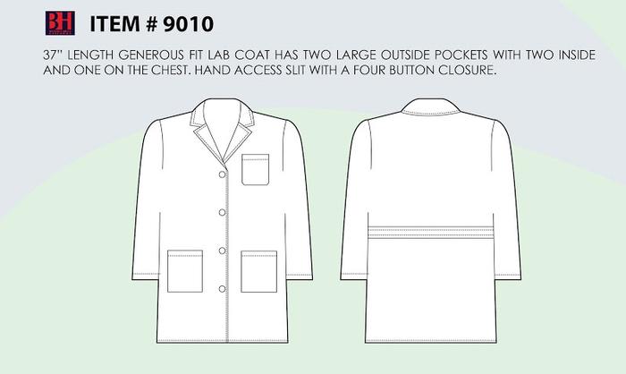 Generous Fit Lab Coat