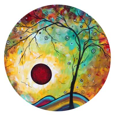 Fall Inspiration Round Wall Art