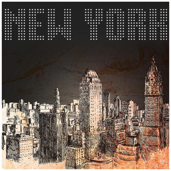 New York Illustration 22 x 22 Wall Art