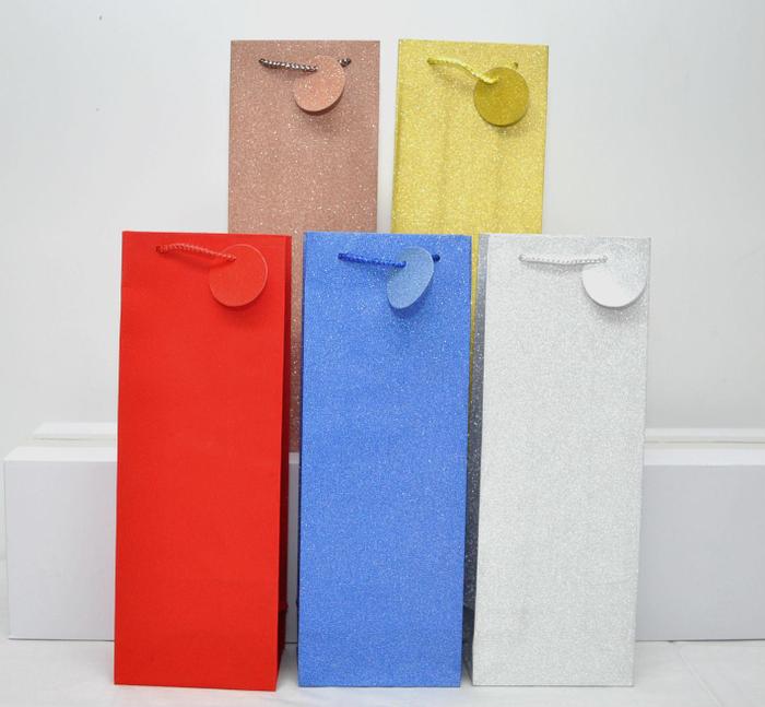 Solid Gitter Wine Bag