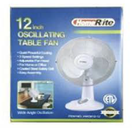 Fan 12" Osc Table