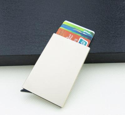 Slim RFiD Blocking Credit Card Holder Business Card Case with Auto Pop Up Slide Wallet