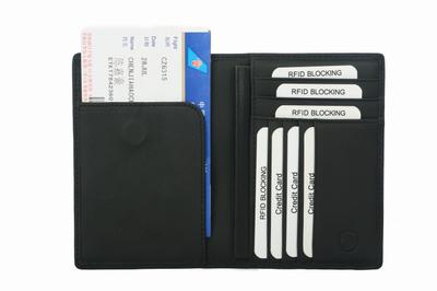 Slim Leather Travel Passport Wallet Holder RFID Blocking ID Card Case Cover