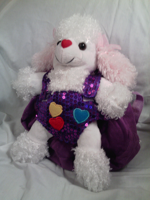 Removable Dog Backpack Purple