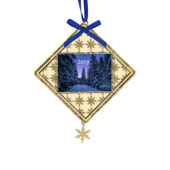 Custom Laminated Gold Foil Ornaments