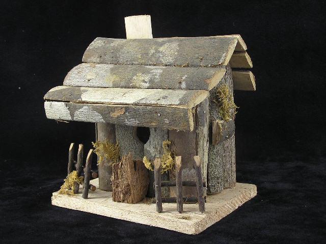 Log Cabin Birdhouse (lot of 3) SALE ITEM