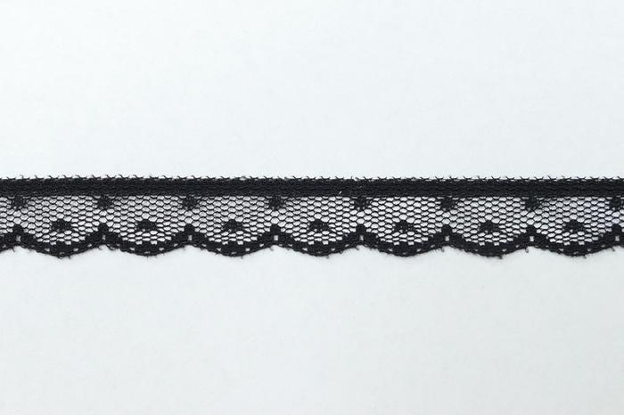 375 Inch Flat Lace, Black (100 yards) MADE IN USA