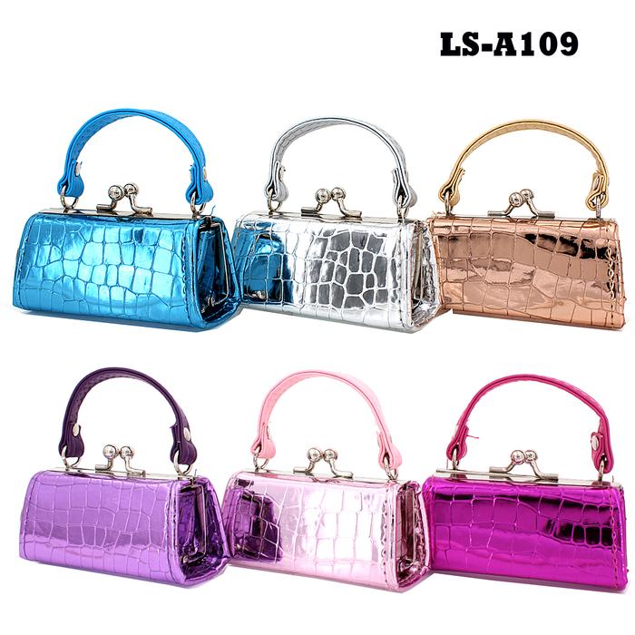 LIPSTICK CASE - METALLIC CROC - 12PCS/PACK