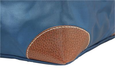 SHOPPING TOTE W/ DETACHABLE WOVEN STRAP - NAVY BLUE -BG-03-1244