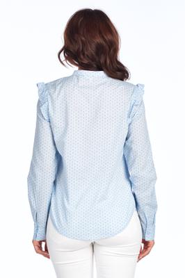 Long Sleeve Polka Dot Blouse