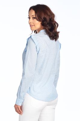 Long Sleeve Polka Dot Blouse