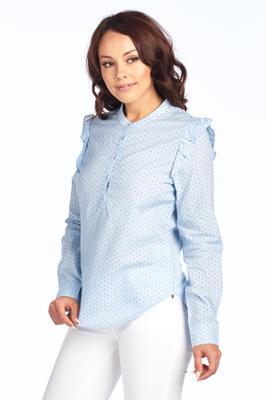 Long Sleeve Polka Dot Blouse