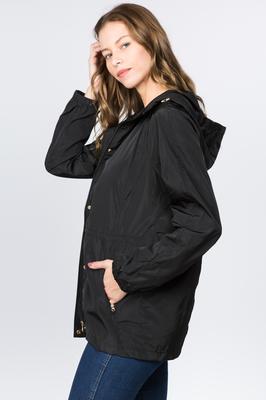 Long Nylon Rain Jacket