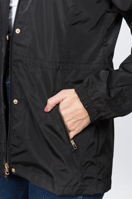 Long Nylon Rain Jacket