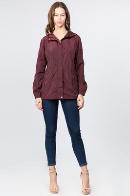 Long Nylon Rain Jacket