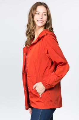 Long Nylon Rain Jacket
