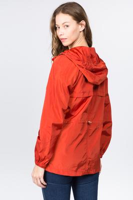 Long Nylon Rain Jacket
