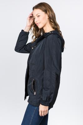 Long Nylon Rain Jacket