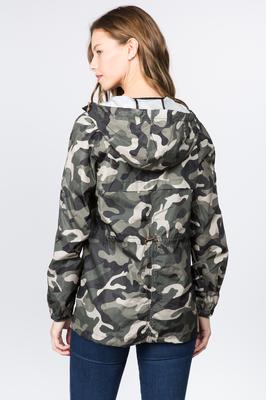Long Nylon Rain Jacket