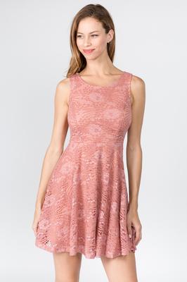 Princess Seam Bodice Lace Dress