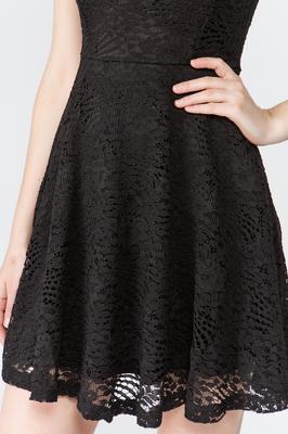 Princess Seam Bodice Lace Dress