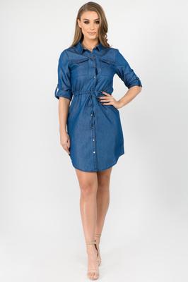 Chambray Shirt Dress