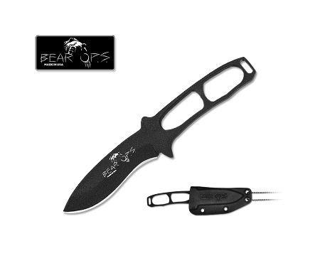 6"CONSTANT NECK KNIFE BLACK FINISH