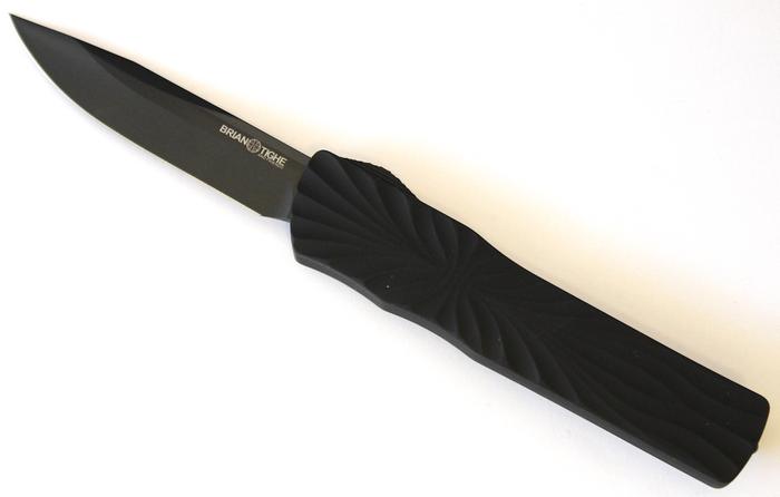 Small Twist Tighe Black DLC Clip Point Blade