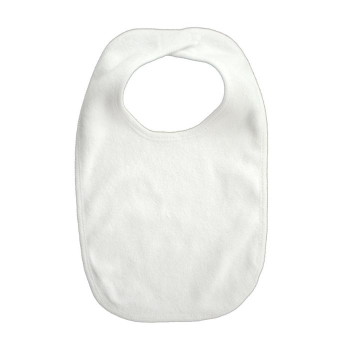 2- Ply Terry Bib White with White Trim