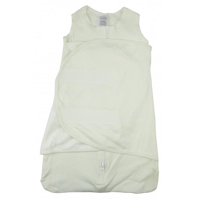Cream Interlock Swaddle Blanket - 3613