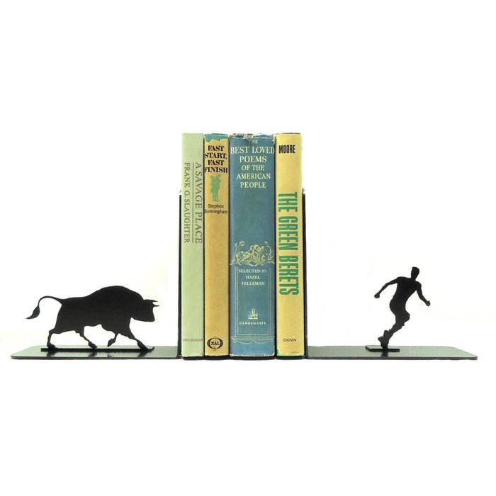 Bull Attack Bookends